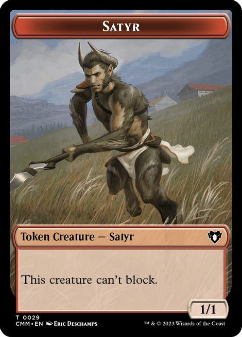 Satyr // Clue Card Front