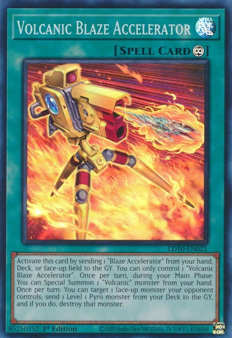 Volcanic Blaze Accelerator Card Front