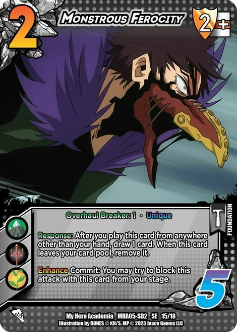 Monstrous Ferocity Card Front