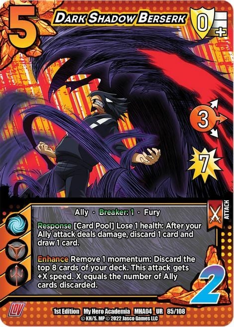 Dark Shadow Berserk Card Front