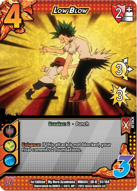 Low Blow Card Front