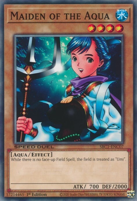 Maiden of the Aqua Card Front