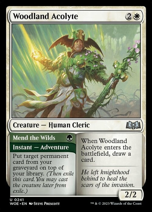 Woodland Acolyte // Curare le Terre Selvagge Card Front