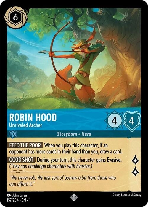 Robin Hood - Unrivaled Archer Card Front