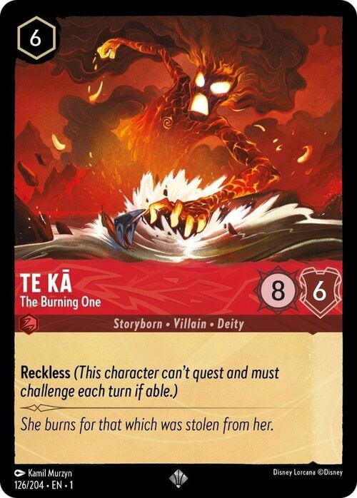 Te Ka - The Burning One Card Front