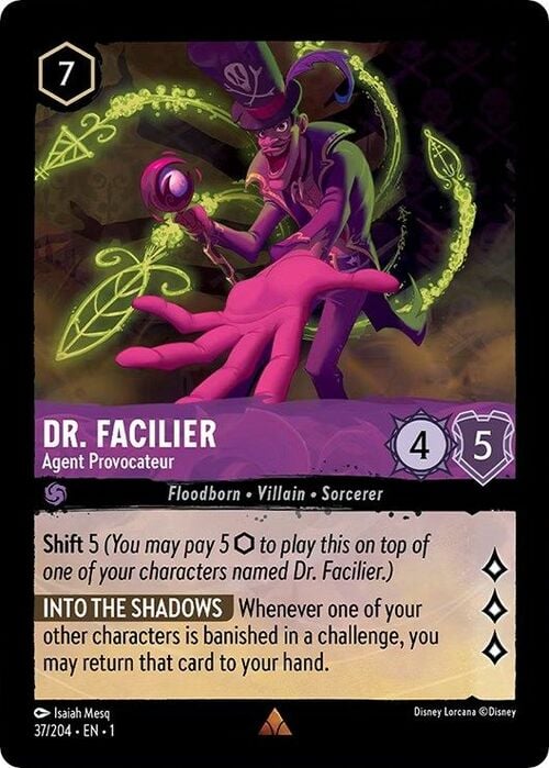 Dr. Facilier - Agent Provocateur Card Front