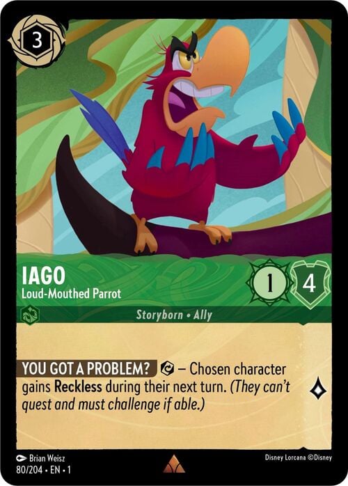 Iago - Loud-Mouthed Parrot Frente