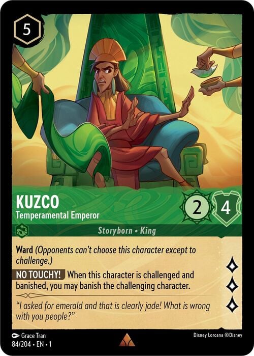 Kuzco - Temperamental Emperor Card Front