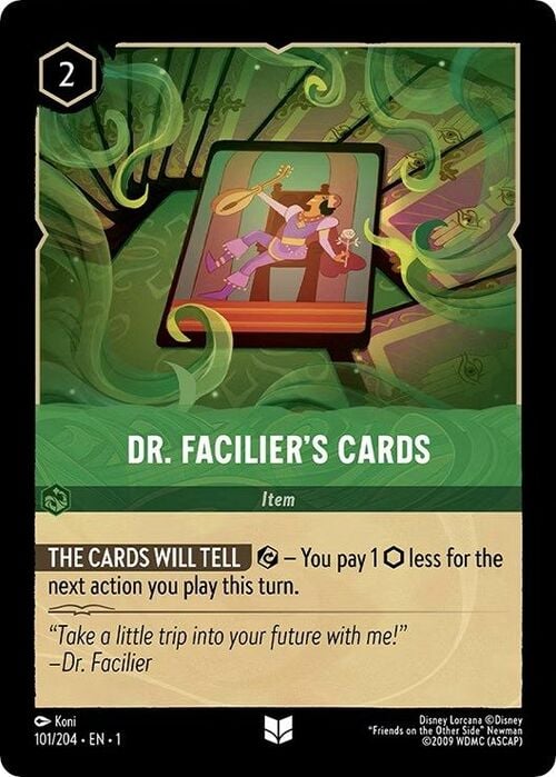 Dr. Facilier's Cards Frente