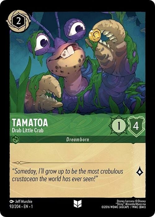 Tamatoa - Drab Little Crab Card Front