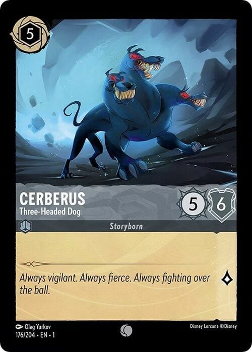 Cerberus - Three-Headed Dog Card Front