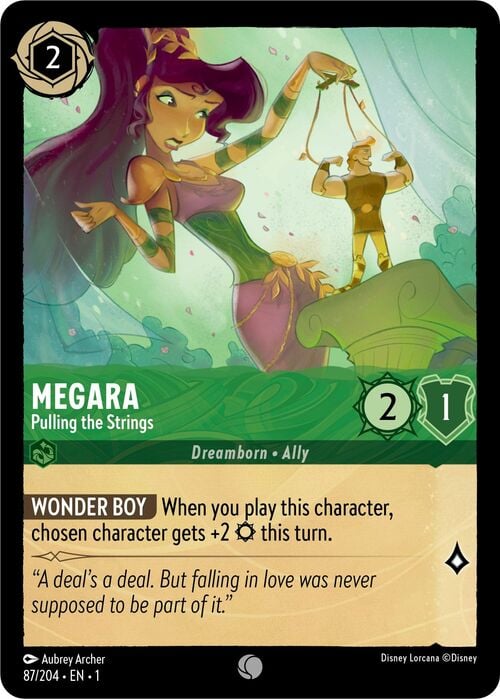 Megara - Pulling the Strings Card Front