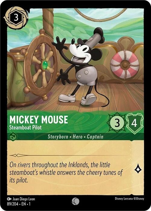 Mickey Mouse - Steamboat Pilot Frente