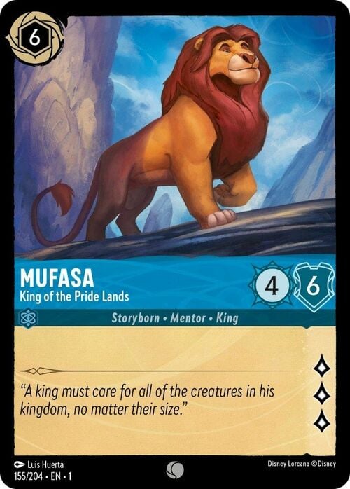 Mufasa - King of the Pride Lands Card Front