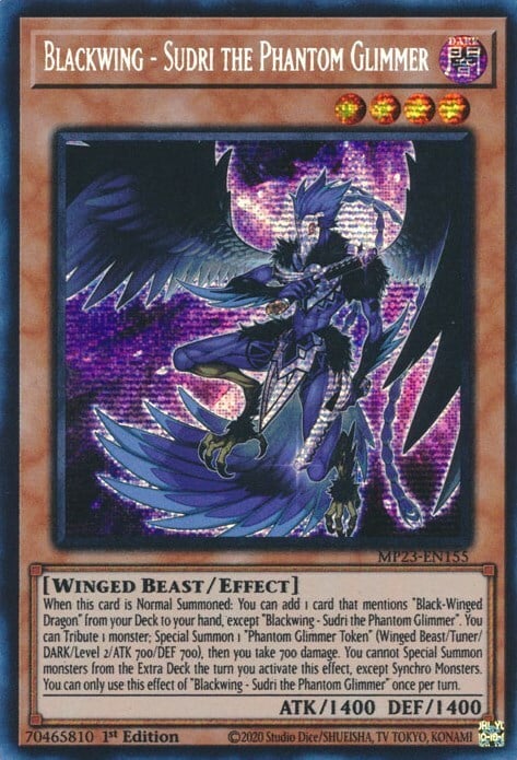 Blackwing - Sudri the Phantom Glimmer Card Front