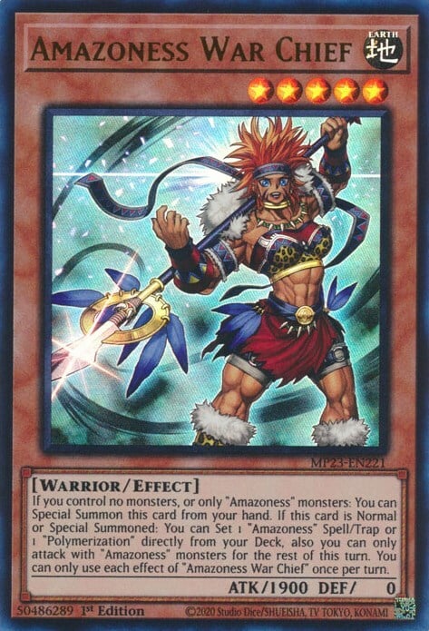 Amazoness War Chief Card Front