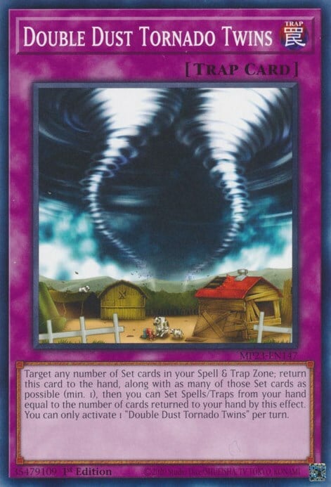 Double Dust Tornado Twins Card Front