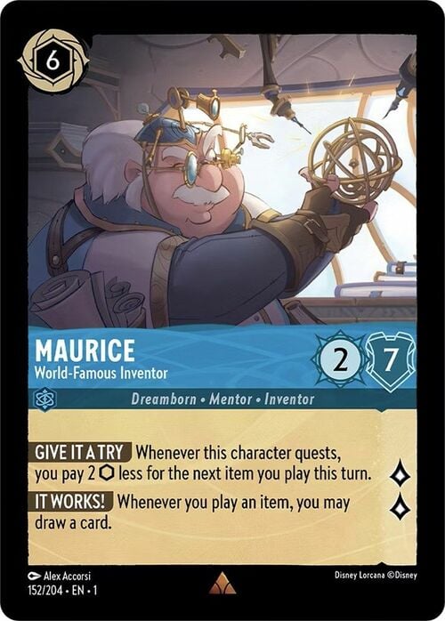 Maurice - World-Famous Inventor Card Front