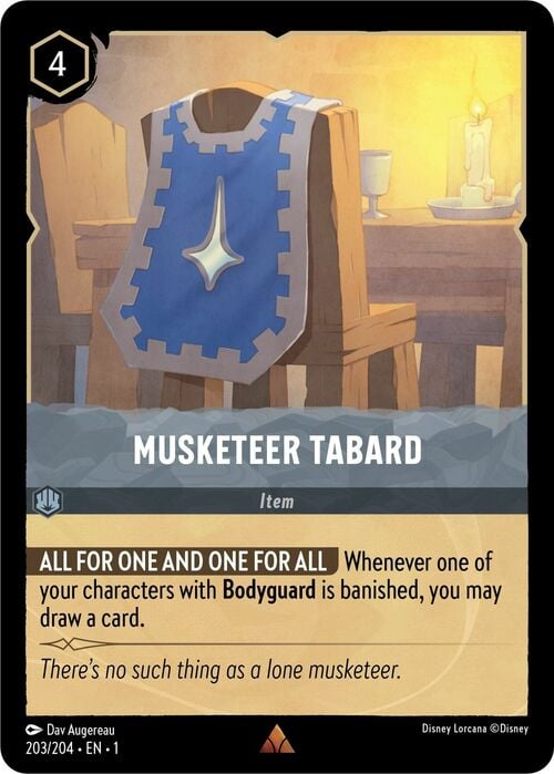 Musketeer Tabard Card Front