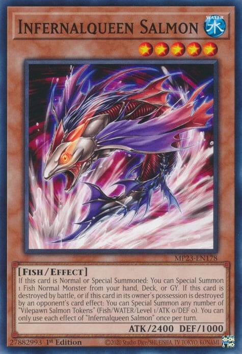 Infernalqueen Salmon Card Front