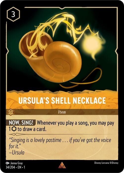 Ursula's Shell Necklace Card Front