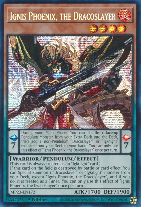 Ignis Phoenix, the Dracoslayer Card Front