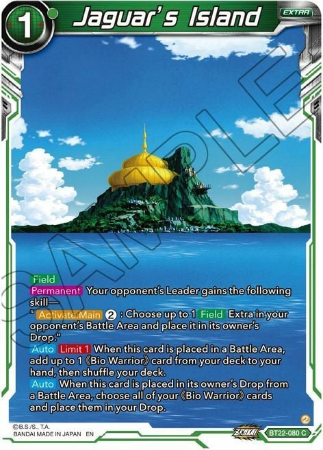 Jaguar´s Island Card Front