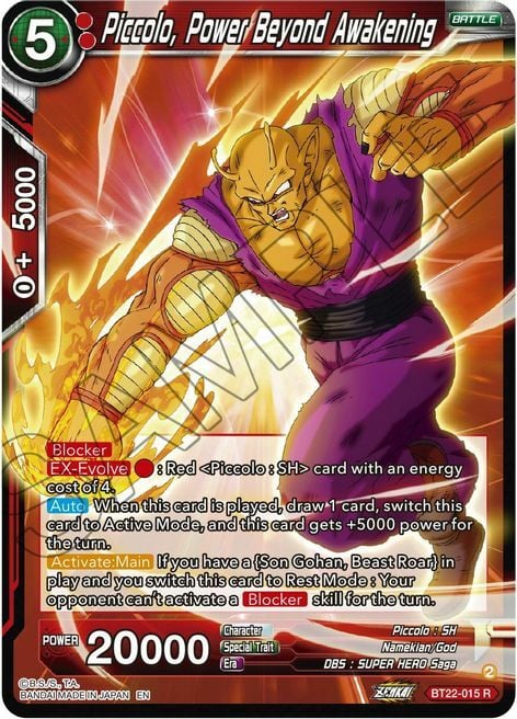 Piccolo, Power Beyond Awakening Card Front