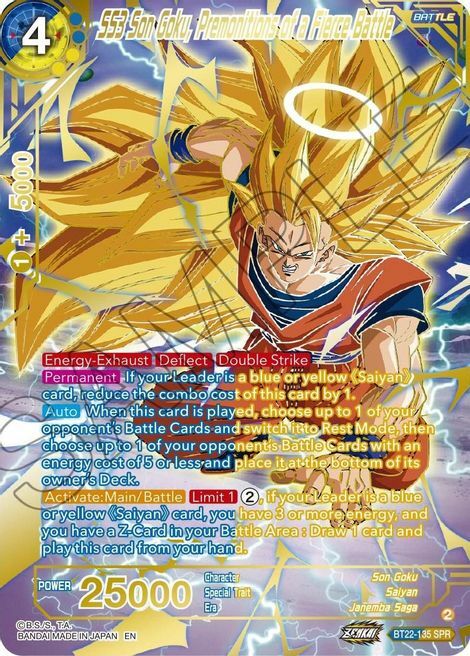 SS3 Son Goku, Premonitions of a Fierce Battle Frente