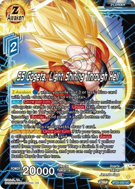 SS Gogeta, Light Shining Through Hell Frente