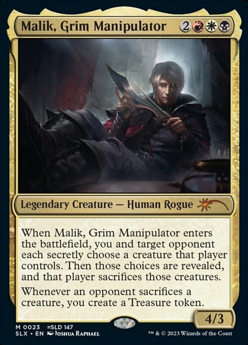 Malik, Grim Manipulator Frente