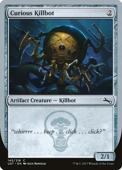 Curious Killbot Card Front