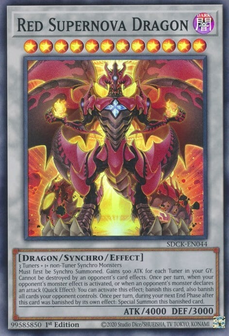 Drago Supernova Rosso Card Front