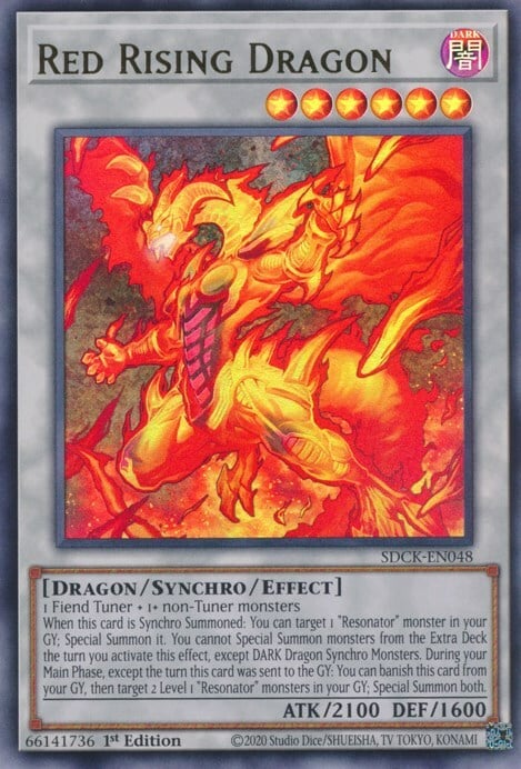 Drago Crescente Rosso Card Front