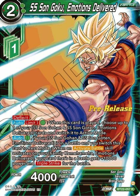 SS Son Goku, Emotions Delivered Frente