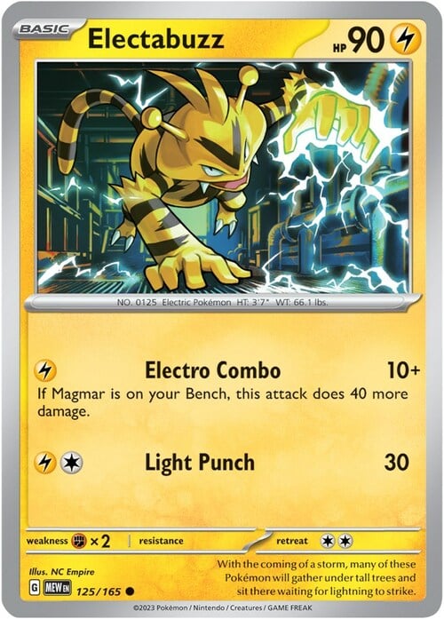 Electabuzz Card Front