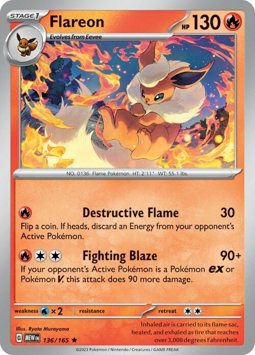 Flareon Card Front