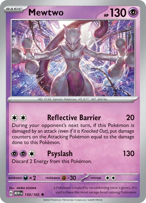 Mewtwo Card Front