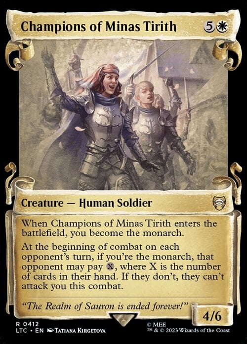 Champions of Minas Tirith Card Front