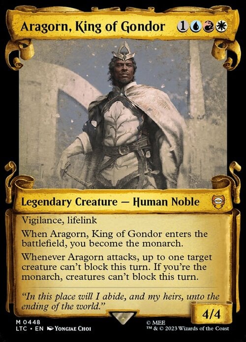 Aragorn, rey de Gondor Frente