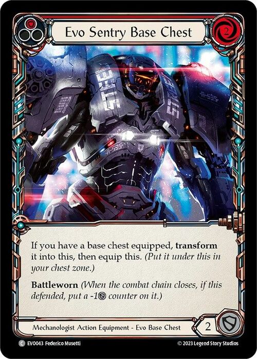 Evo Sentry Base Chest Card Front