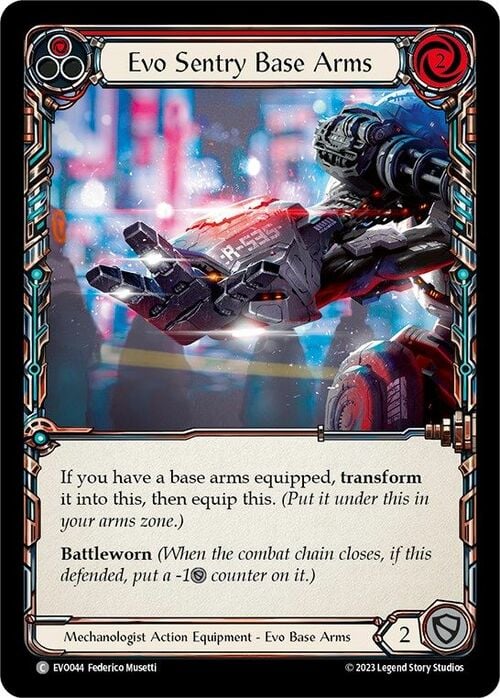 Evo Sentry Base Arms Card Front