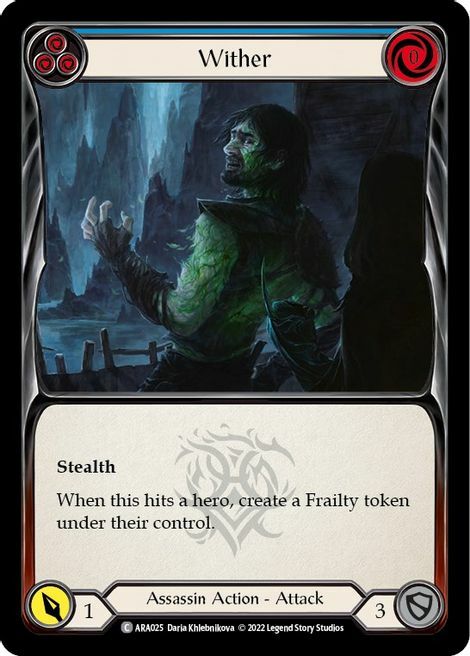 Wither - Blue Card Front
