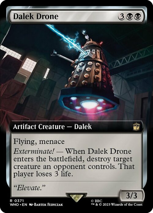 Dalek Drone Card Front