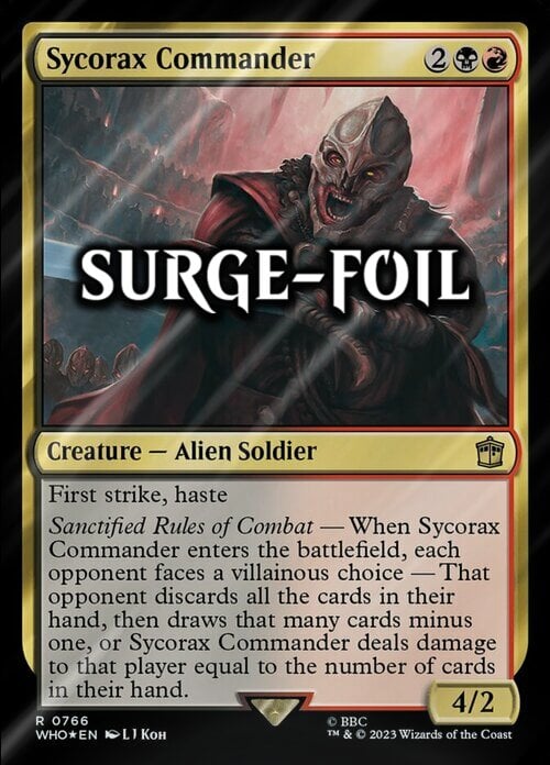 Sycorax Commander Card Front