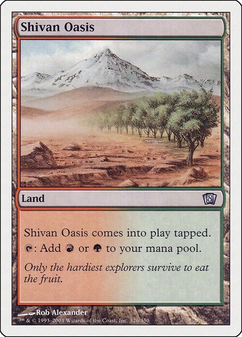 Shivan Oasis Card Front