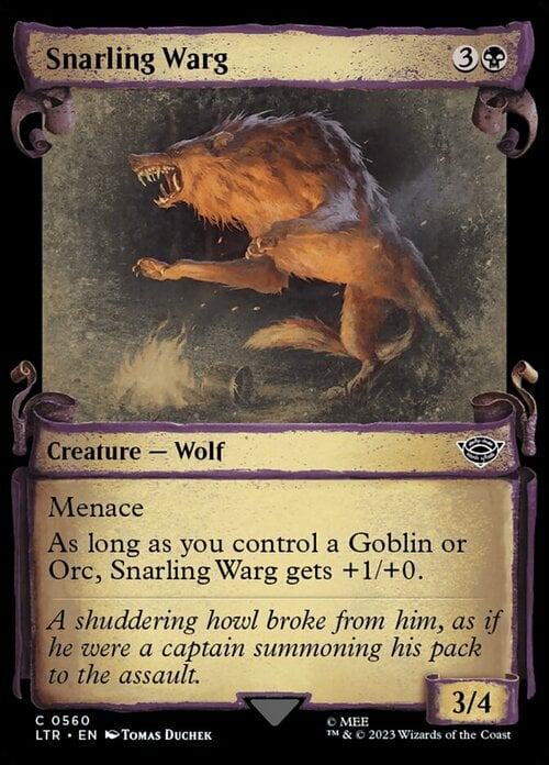 Snarling Warg Card Front