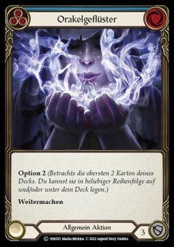 Whisper of the Oracle - Blue Card Front