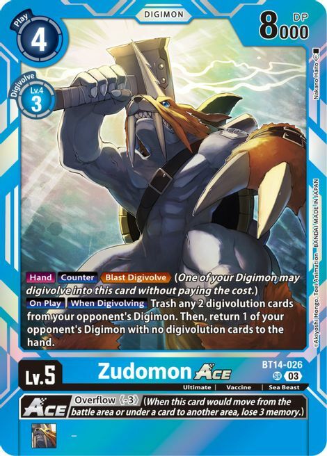 Zudomon Ace Card Front