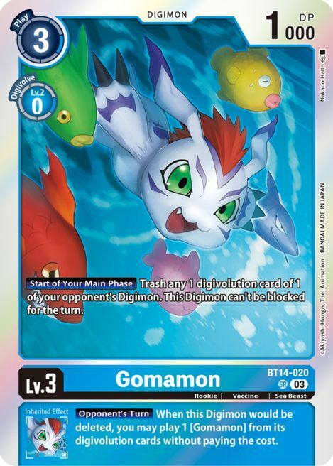 Gomamon Card Front